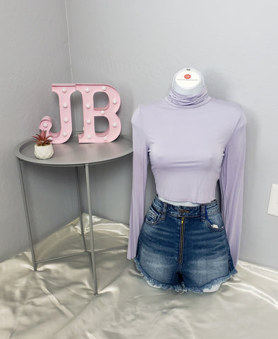 Lavender Crop Top