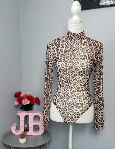 Leopard print bodysuit