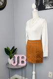 Ciarra Suede Skirt