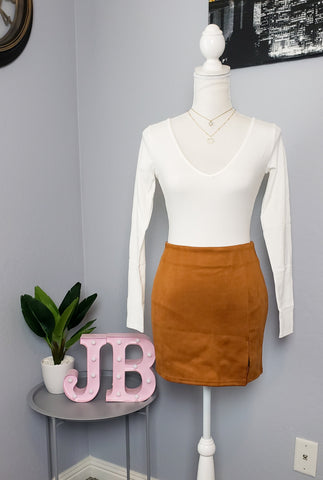 Ciarra Suede Skirt